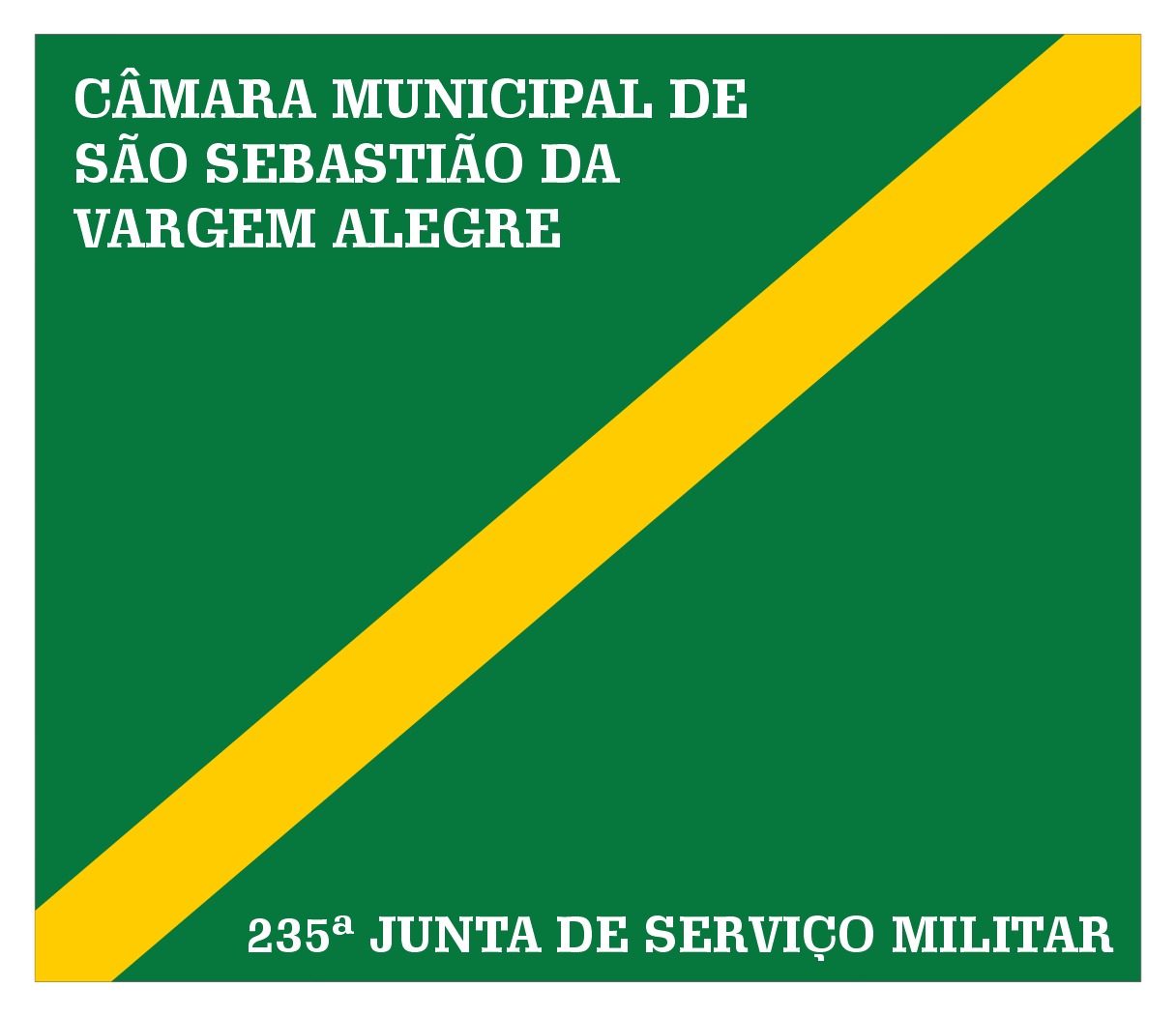 Identidade visual da 235ª Junta de Serviço Militar de São Sebastião da Vargem Alegre