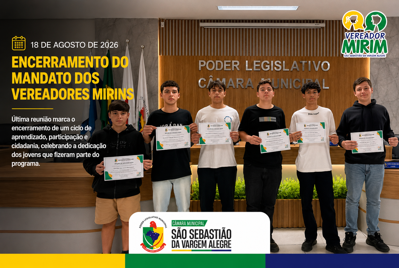 Encerramento do Mandato dos Vereadores Mirins