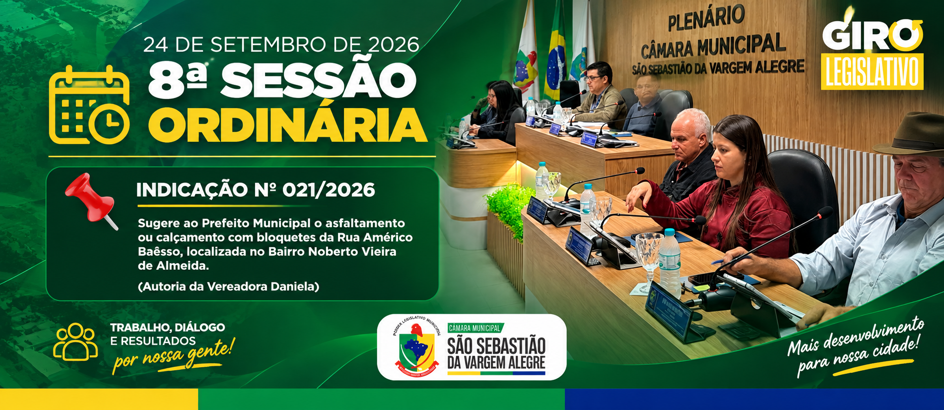 8ª Sessão Ordinária da Câmara Municipal