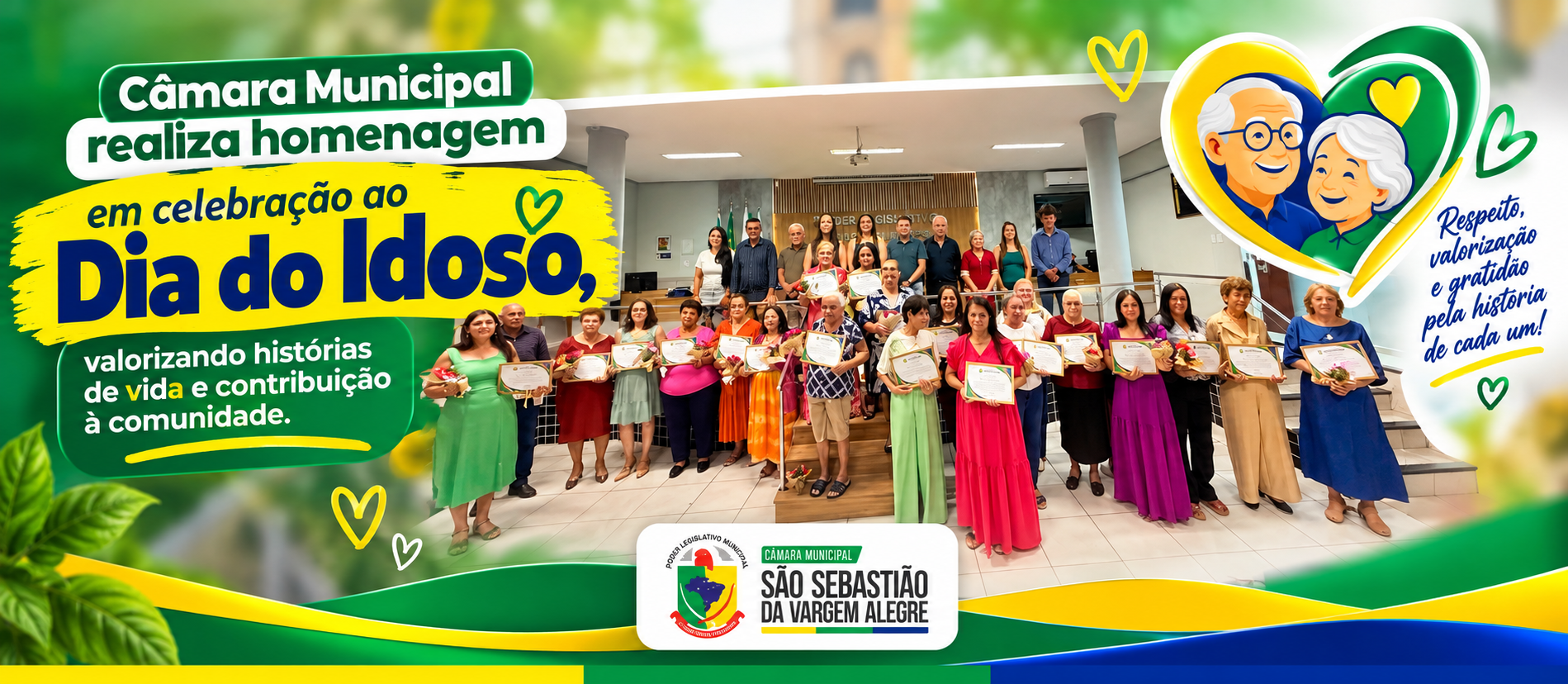 Câmara Municipal homenageia idosos em Sessão Solene